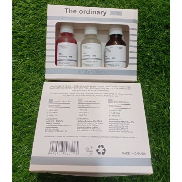 THE ORDINARY 3 IN 1 VICO SKIN CARE PEELING,CAFFEINE ,NIACINAMIDE