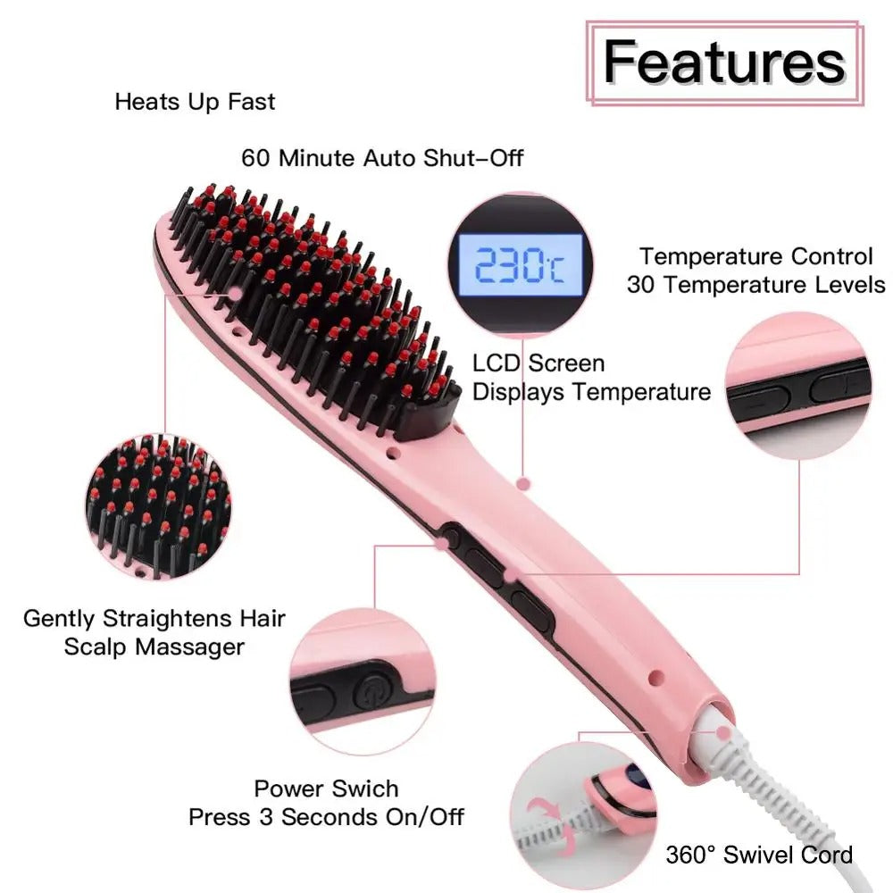 Electric Hair Straightening Comb