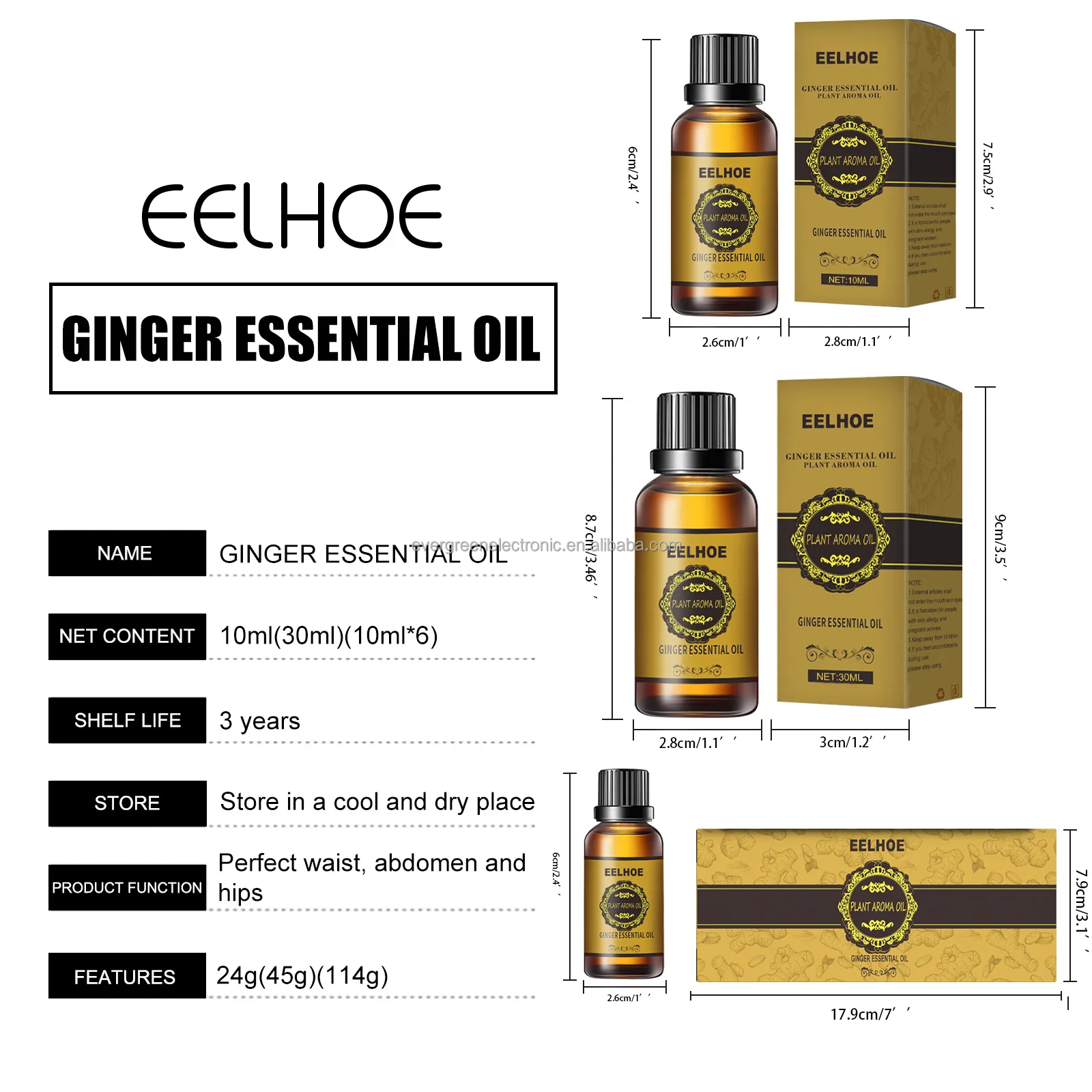 Pure ginger essential oil